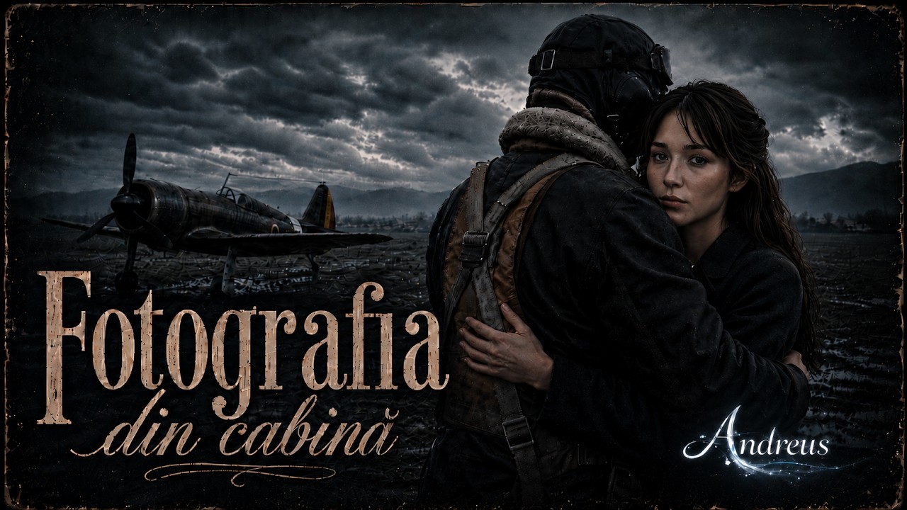 Official Fotografia din cabină YouTube artwork with a pilot and his beloved beside an IAR-inspired fighter